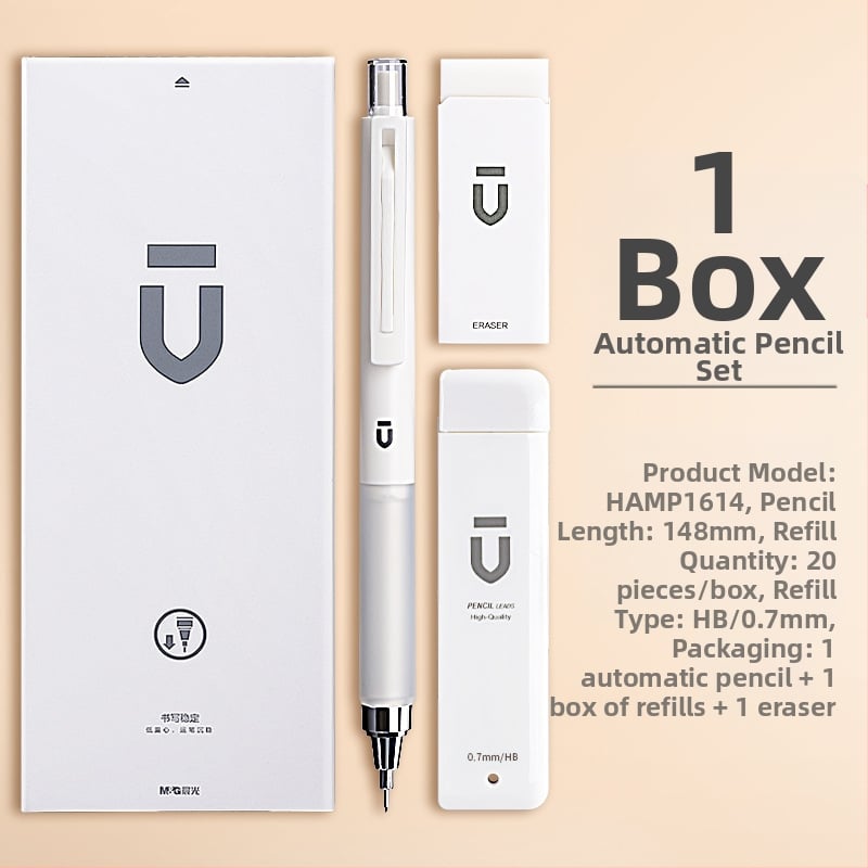 Automatinis pieštukas mokiniams, M&G ženklas, plastmasinis korpusas, automatinis mechanizmas