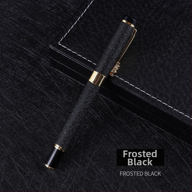 Eternal plunksninis rašiklis rinkinys su trim dalių dovanojimo dėžutėje — metalinis korpusas, rašalo tiekimo sistema su kasete ir sugerikliu, metalinis antgalis, logotipo spauda įmanoma