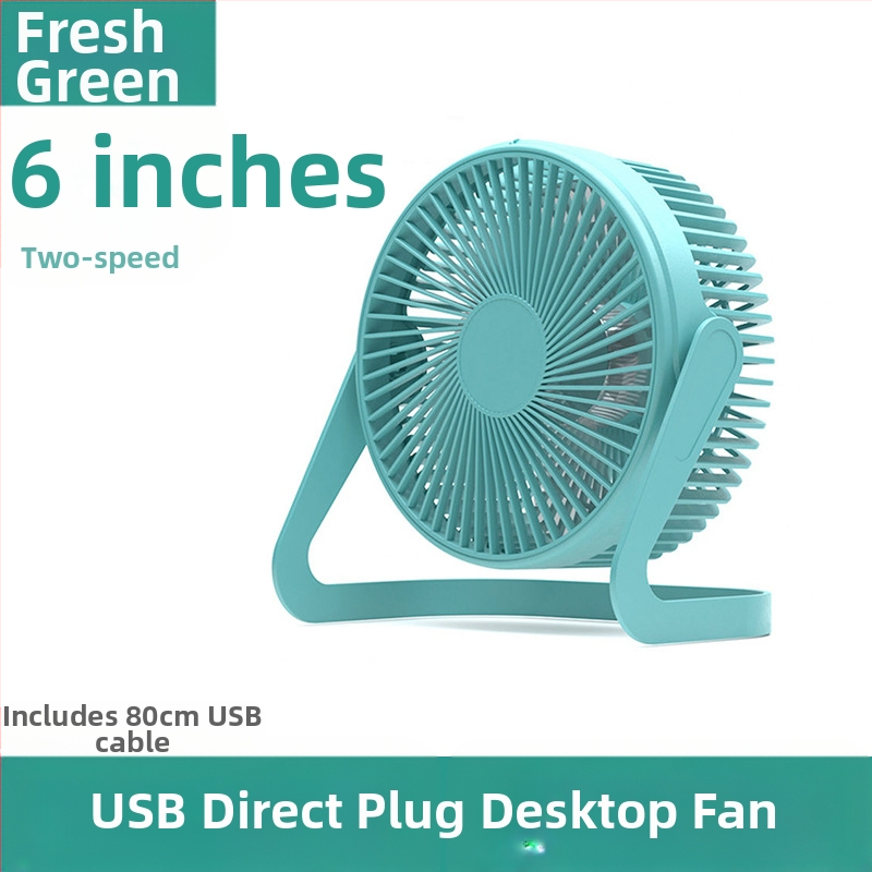 USB настолен вентилатор, 5 лopatки, 2 скорости, 2,5 W, тих до 36 dB