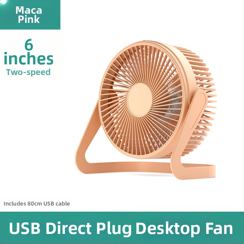 USB настолен вентилатор, 5 лopatки, 2 скорости, 2,5 W, тих до 36 dB