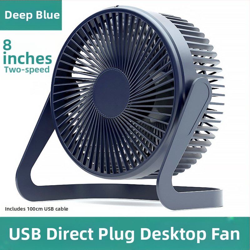 USB настолен вентилатор, 5 лopatки, 2 скорости, 2,5 W, тих до 36 dB