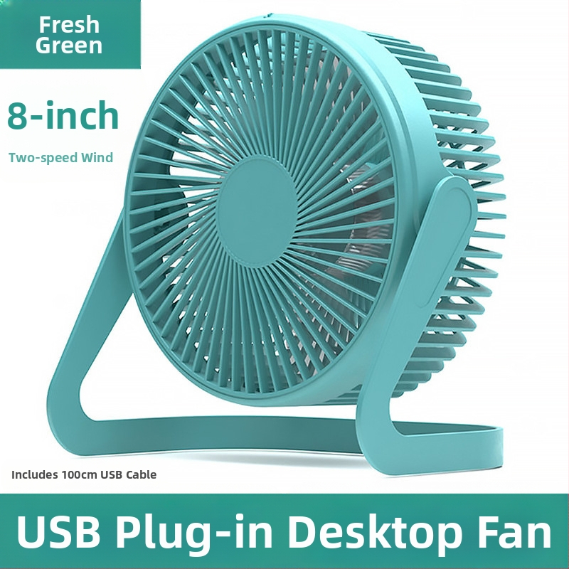 USB настолен вентилатор, 5 лopatки, 2 скорости, 2,5 W, тих до 36 dB