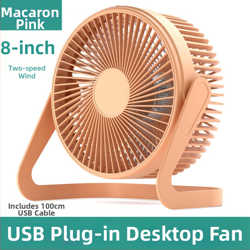 USB настолен вентилатор, 5 лopatки, 2 скорости, 2,5 W, тих до 36 dB