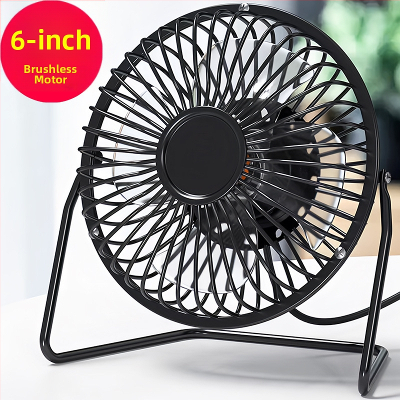 USB настолен вентилатор, 5 лopatки, 2 скорости, 2,5 W, тих до 36 dB