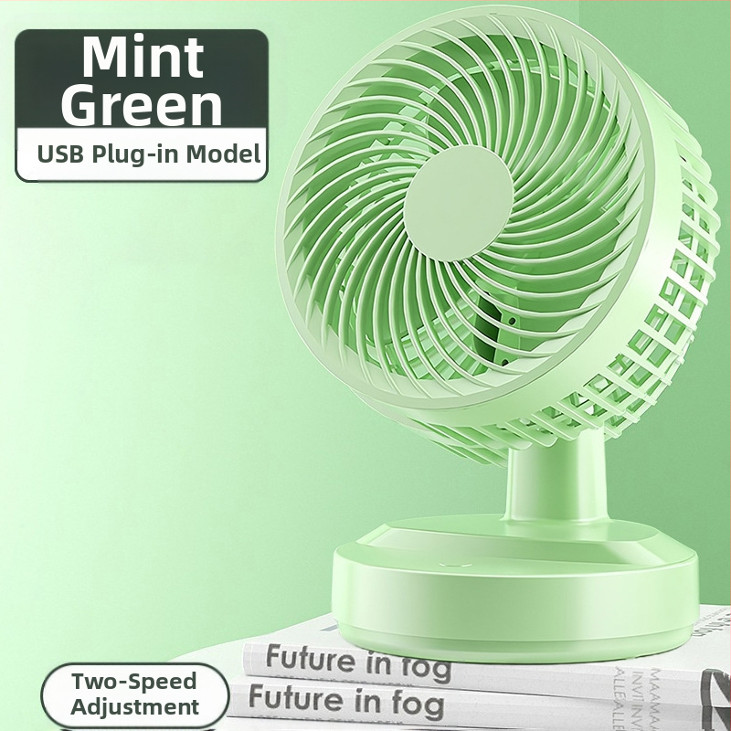 USB настолен вентилатор, 5 лopatки, 2 скорости, 2,5 W, тих до 36 dB