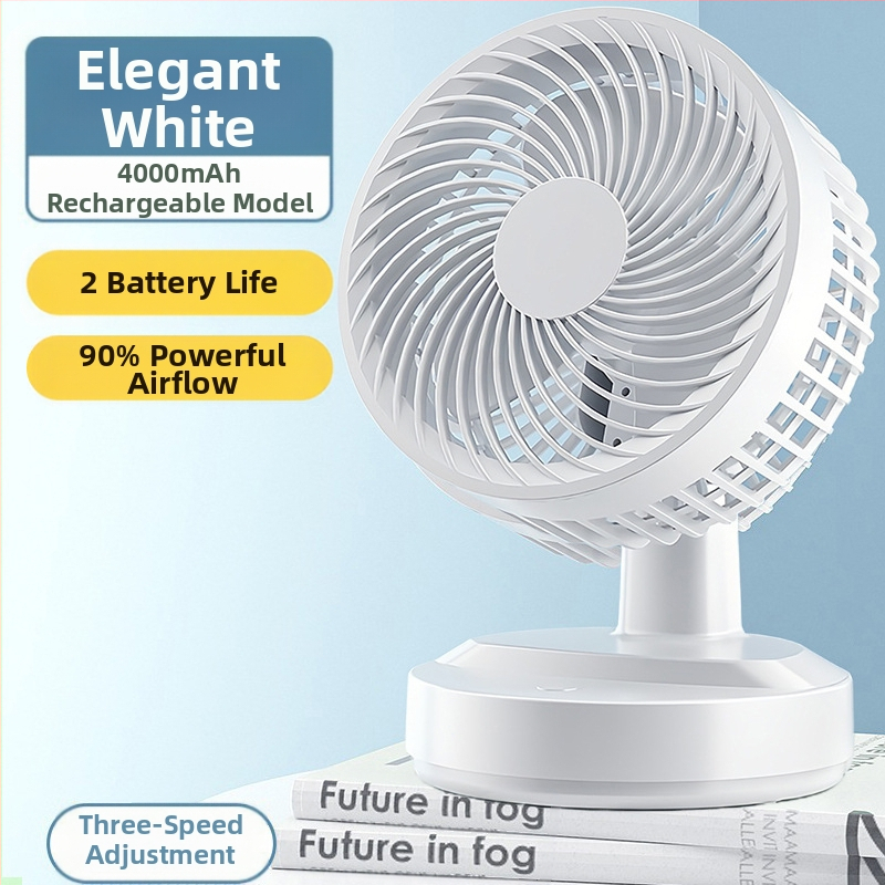 USB настолен вентилатор, 5 лopatки, 2 скорости, 2,5 W, тих до 36 dB