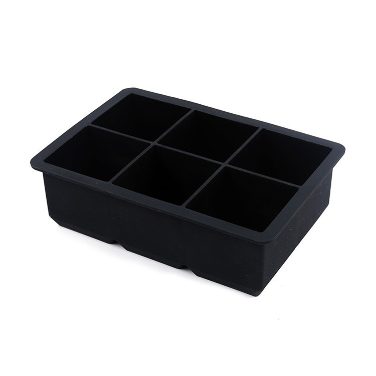 Silicone ledų formų rinkinys, 6 vnt., apvalios formos su 4 skylėmis, talpa 200 ml, greitas užšaldymas, lengvas išėmimas