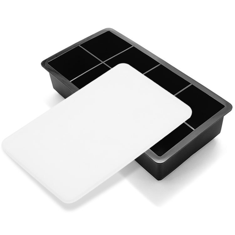 Silicone ledų formų rinkinys, 6 vnt., apvalios formos su 4 skylėmis, talpa 200 ml, greitas užšaldymas, lengvas išėmimas