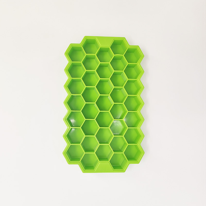 Silicone ledų formų rinkinys, 6 vnt., apvalios formos su 4 skylėmis, talpa 200 ml, greitas užšaldymas, lengvas išėmimas