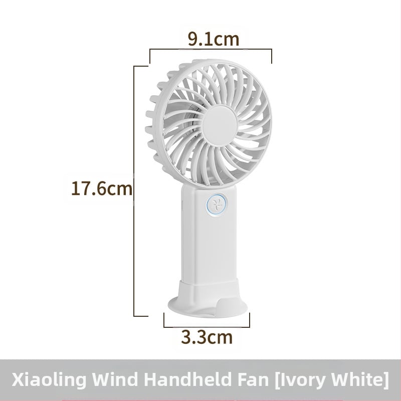 Rankinis purškimo ventiliatorius, nešiojamas mini USB įkrovimas, 6 mentelės, su šepetėlių varikliu, 3 greičiai, keičiamas Li-ion akumuliatorius 500–800 mAh
