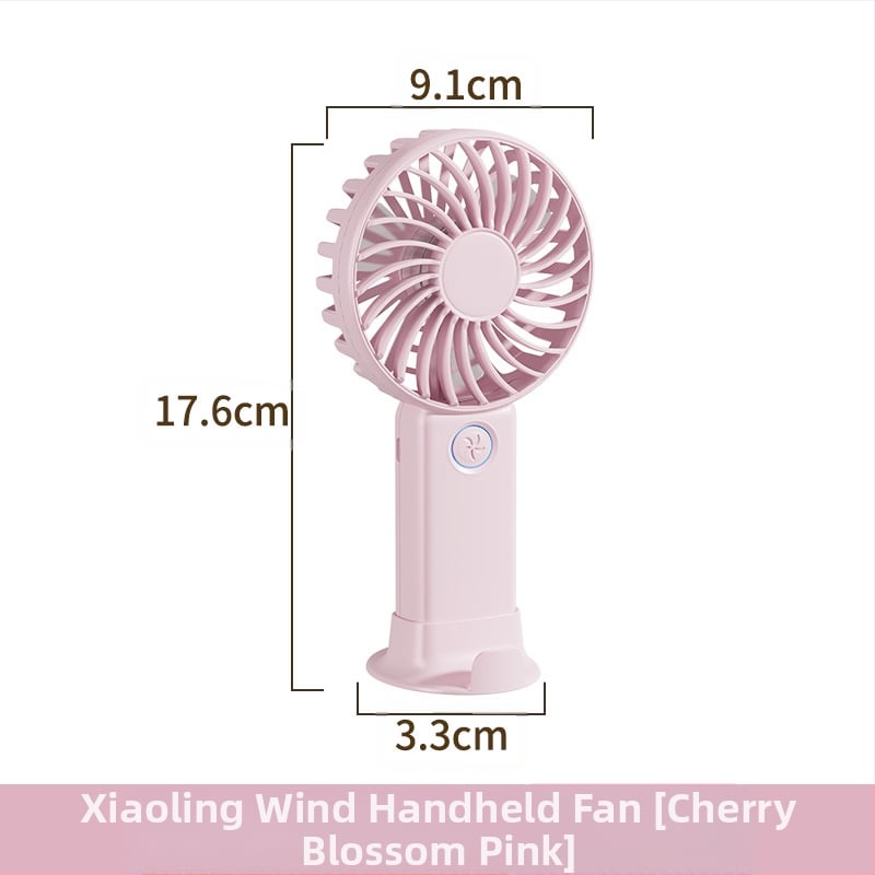 Rankinis purškimo ventiliatorius, nešiojamas mini USB įkrovimas, 6 mentelės, su šepetėlių varikliu, 3 greičiai, keičiamas Li-ion akumuliatorius 500–800 mAh