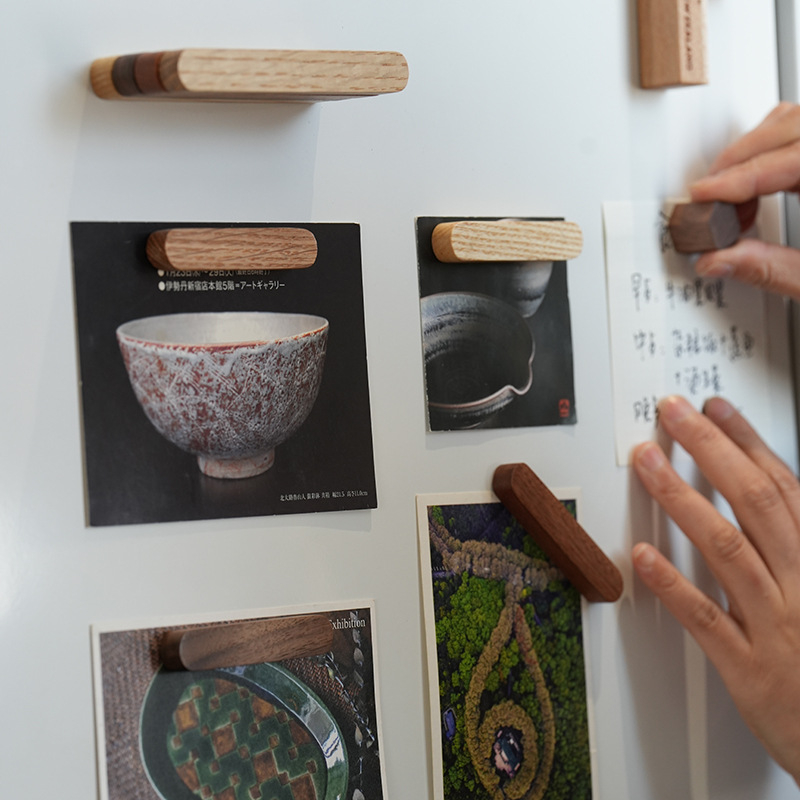 Ξύλινος μαγνήτης ψυγείου με πίνακα μηνυμάτων, απλό στυλ — Beauty Room