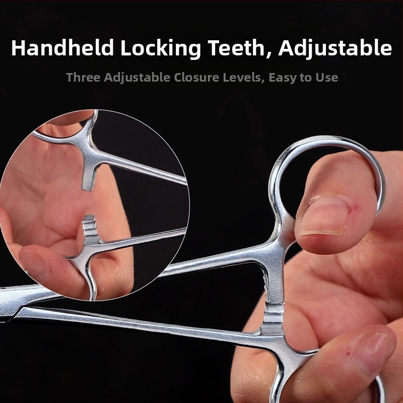 Медицински хемостатични щипци от неръждаема стомана, универсално приложение, нехлъзгащ се захват, инструмент за притискане, тегло 0.04