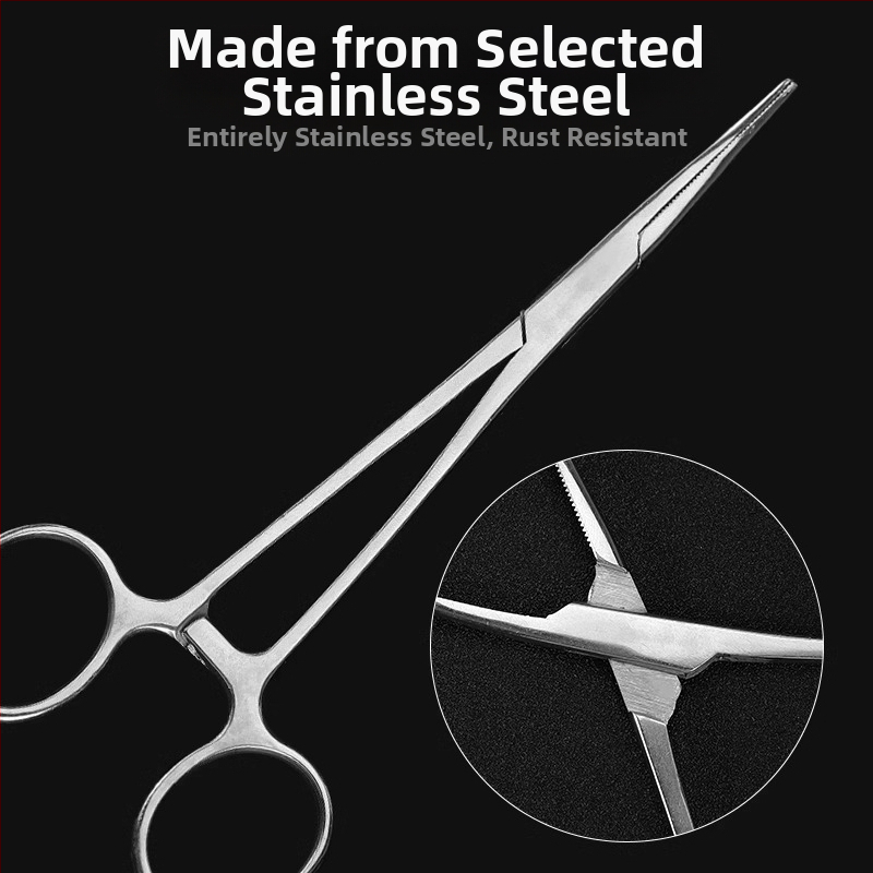 Медицински хемостатични щипци от неръждаема стомана, универсално приложение, нехлъзгащ се захват, инструмент за притискане, тегло 0.04