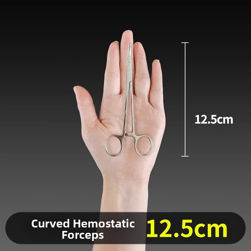 Ιατρικές λαβίδες αιμορραγίας από ανοξείδωτο ατσάλι, καθολική χρήση, αντιολισθητική λαβή, εργαλείο συμπίεσης, βάρος 0.04