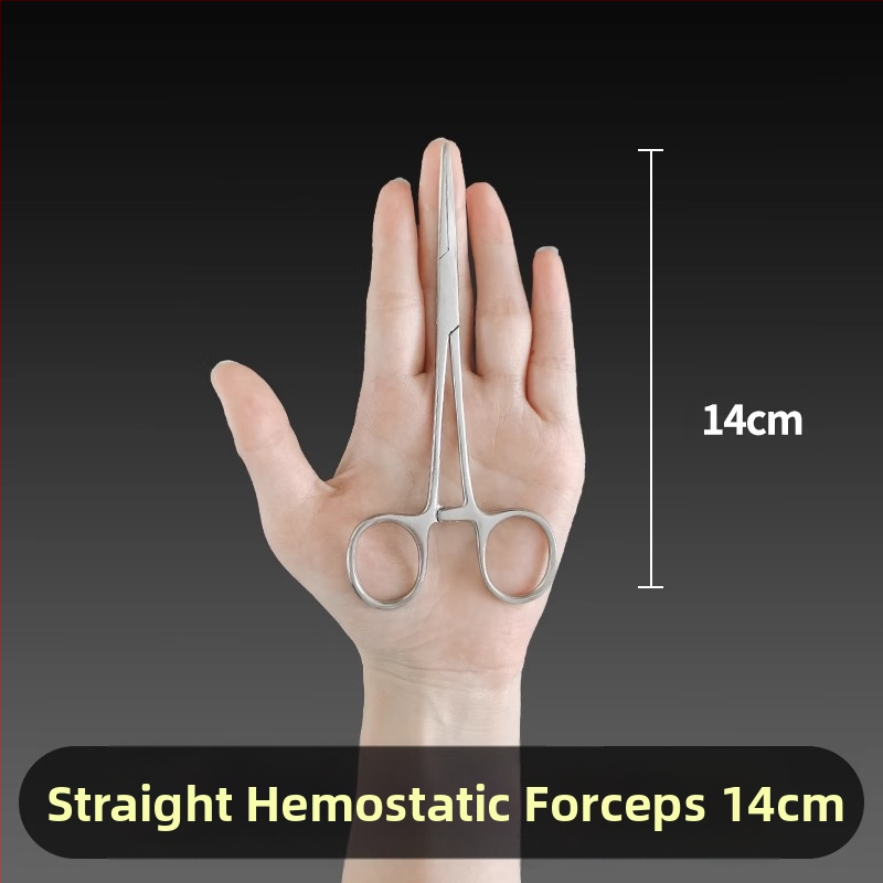 Ιατρικές λαβίδες αιμορραγίας από ανοξείδωτο ατσάλι, καθολική χρήση, αντιολισθητική λαβή, εργαλείο συμπίεσης, βάρος 0.04