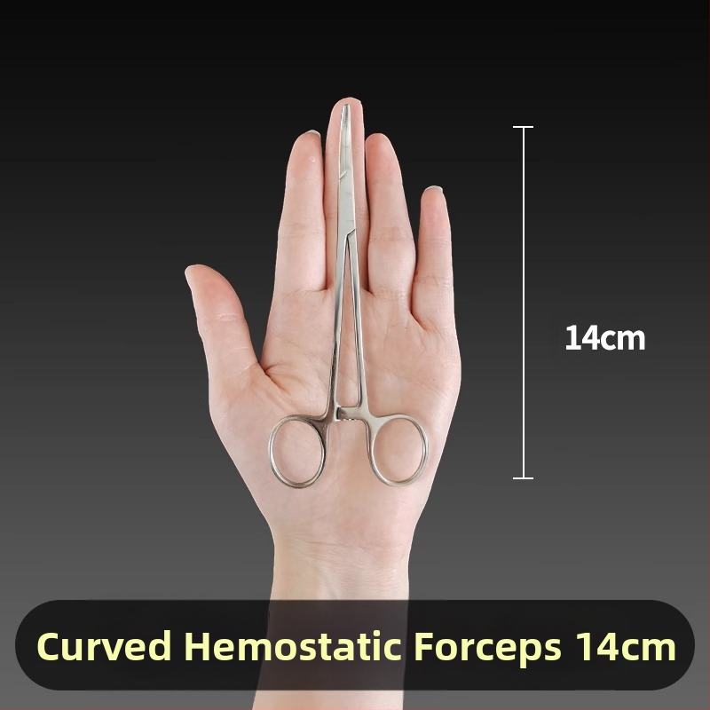 Ιατρικές λαβίδες αιμορραγίας από ανοξείδωτο ατσάλι, καθολική χρήση, αντιολισθητική λαβή, εργαλείο συμπίεσης, βάρος 0.04