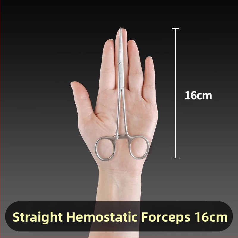 Ιατρικές λαβίδες αιμορραγίας από ανοξείδωτο ατσάλι, καθολική χρήση, αντιολισθητική λαβή, εργαλείο συμπίεσης, βάρος 0.04