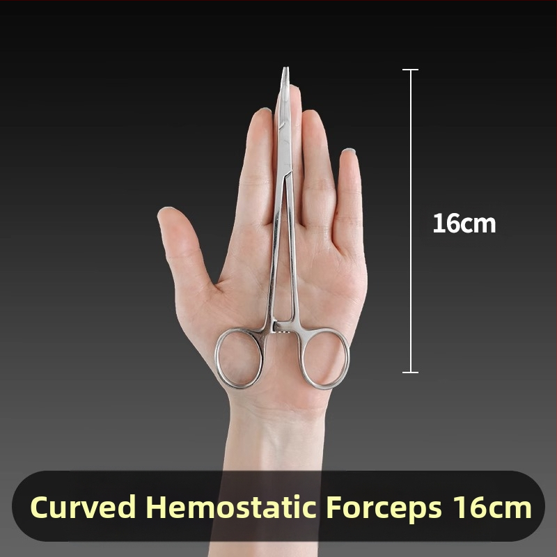 Ιατρικές λαβίδες αιμορραγίας από ανοξείδωτο ατσάλι, καθολική χρήση, αντιολισθητική λαβή, εργαλείο συμπίεσης, βάρος 0.04