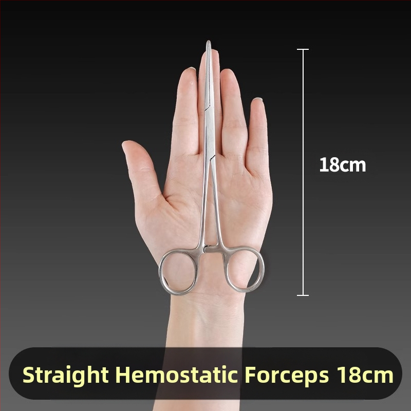 Ιατρικές λαβίδες αιμορραγίας από ανοξείδωτο ατσάλι, καθολική χρήση, αντιολισθητική λαβή, εργαλείο συμπίεσης, βάρος 0.04