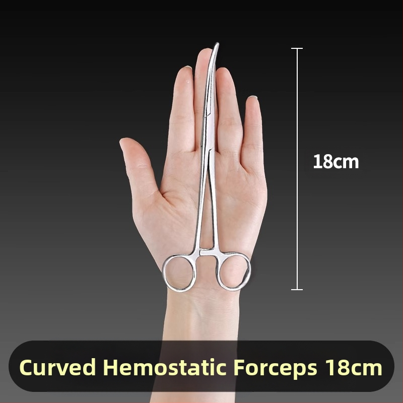 Ιατρικές λαβίδες αιμορραγίας από ανοξείδωτο ατσάλι, καθολική χρήση, αντιολισθητική λαβή, εργαλείο συμπίεσης, βάρος 0.04