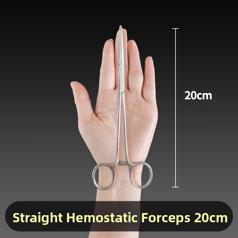 Ιατρικές λαβίδες αιμορραγίας από ανοξείδωτο ατσάλι, καθολική χρήση, αντιολισθητική λαβή, εργαλείο συμπίεσης, βάρος 0.04