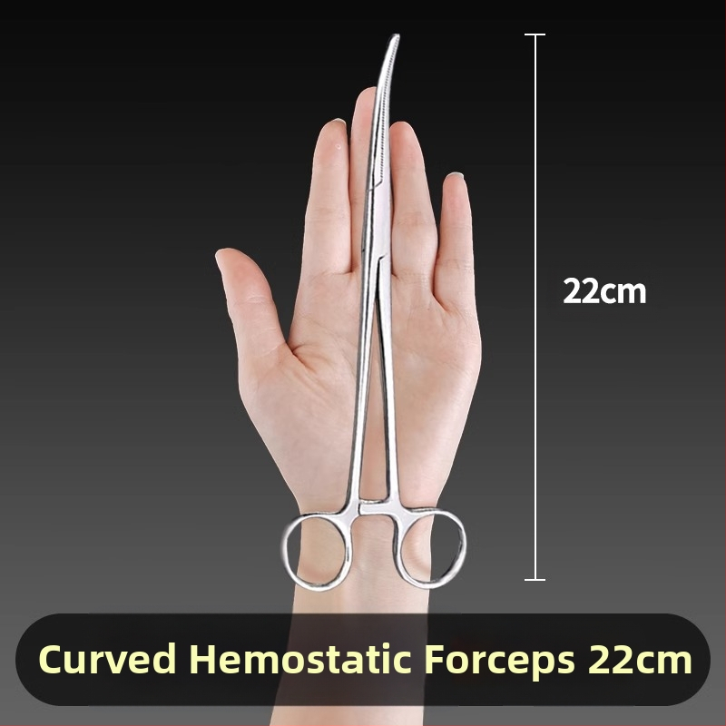 Ιατρικές λαβίδες αιμορραγίας από ανοξείδωτο ατσάλι, καθολική χρήση, αντιολισθητική λαβή, εργαλείο συμπίεσης, βάρος 0.04