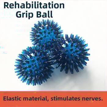 Rokas satvēriena treniņu lāpa pirkstu spēkam un muskuļu relaksācijai — ērkšķu masāžas lāpa, nav piepumpējama, piemērota bumbu spēlēm