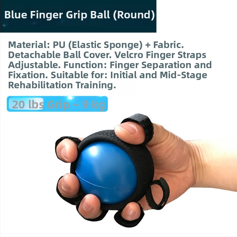 Rokas satvēriena treniņu lāpa pirkstu spēkam un muskuļu relaksācijai — ērkšķu masāžas lāpa, nav piepumpējama, piemērota bumbu spēlēm