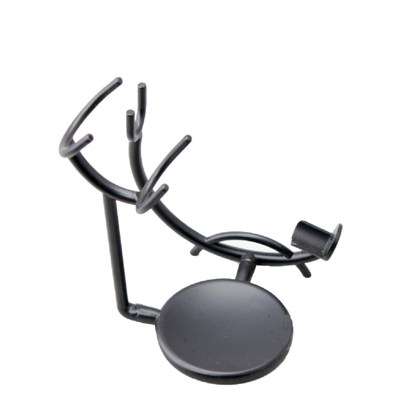 Държач за четка за бръснене — многофункционален, от железна сплав, с пяна четка и инструмент за контуриране на лицето