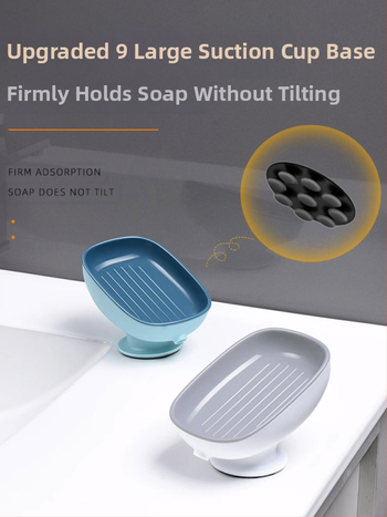 Ziepų laikiklis su siurbtuku, sieninis vonios organizatorius su drenažu, be gręžimo