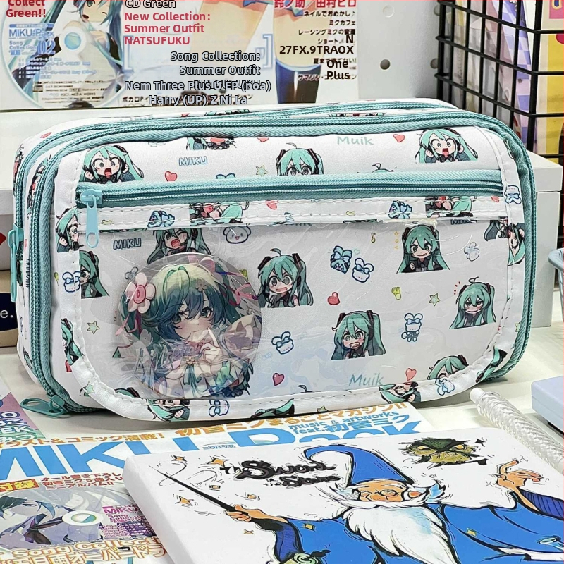 Pieštukų dėžutė su atverčiu dangčiu, talpi, daugiafunkcinis biuro organizatorius, poliesteris