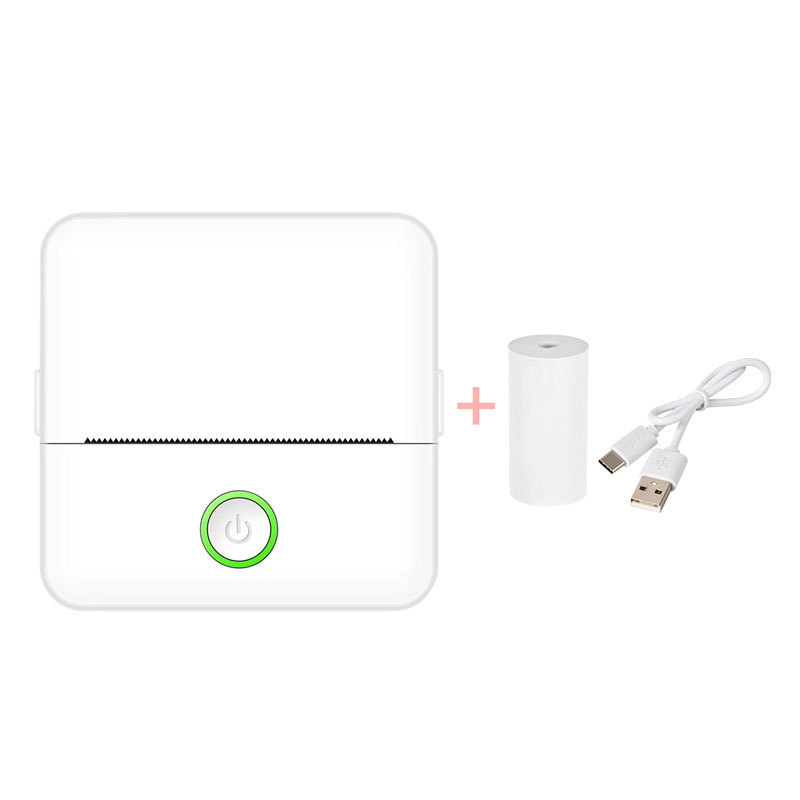Μίνι φορητός θερμικός εκτυπωτής — USB διασύνδεση, θερμικό χαρτί 57x25 mm, ενσωματωμένη μπαταρία λιθίου, συμβατότητα Apple/Android