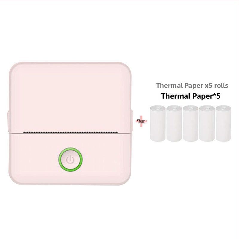 Μίνι φορητός θερμικός εκτυπωτής — USB διασύνδεση, θερμικό χαρτί 57x25 mm, ενσωματωμένη μπαταρία λιθίου, συμβατότητα Apple/Android