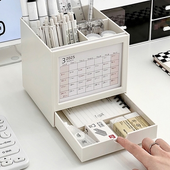 Rašiklių organizatorius su pasukamu laikikliu, kvadratinė forma, modelis 985, medžiaga: šilkinė gėlė, tinkamas kaip dovana naujajam namui