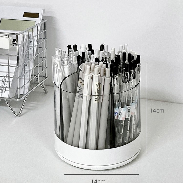 Rašiklių organizatorius su pasukamu laikikliu, kvadratinė forma, modelis 985, medžiaga: šilkinė gėlė, tinkamas kaip dovana naujajam namui