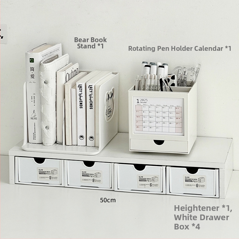 Rašiklių organizatorius su pasukamu laikikliu, kvadratinė forma, modelis 985, medžiaga: šilkinė gėlė, tinkamas kaip dovana naujajam namui