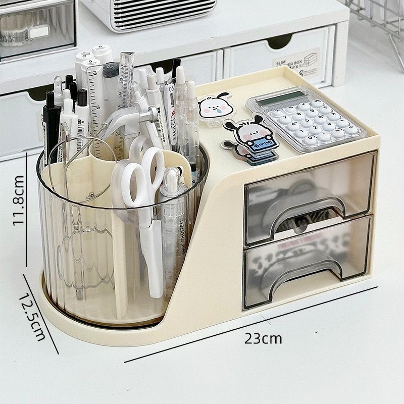 Rašiklių organizatorius su pasukamu laikikliu, kvadratinė forma, modelis 985, medžiaga: šilkinė gėlė, tinkamas kaip dovana naujajam namui