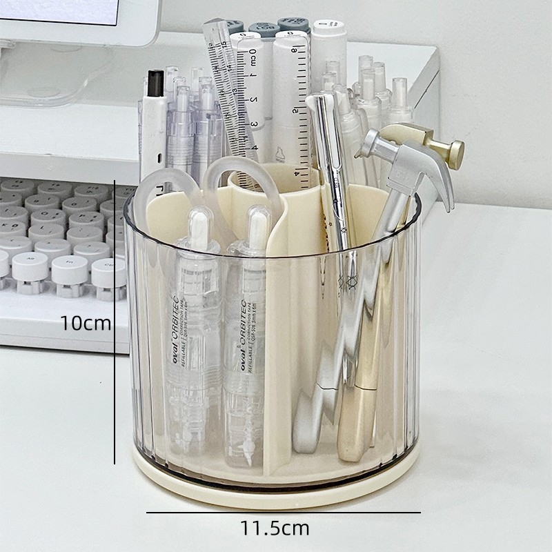 Rašiklių organizatorius su pasukamu laikikliu, kvadratinė forma, modelis 985, medžiaga: šilkinė gėlė, tinkamas kaip dovana naujajam namui