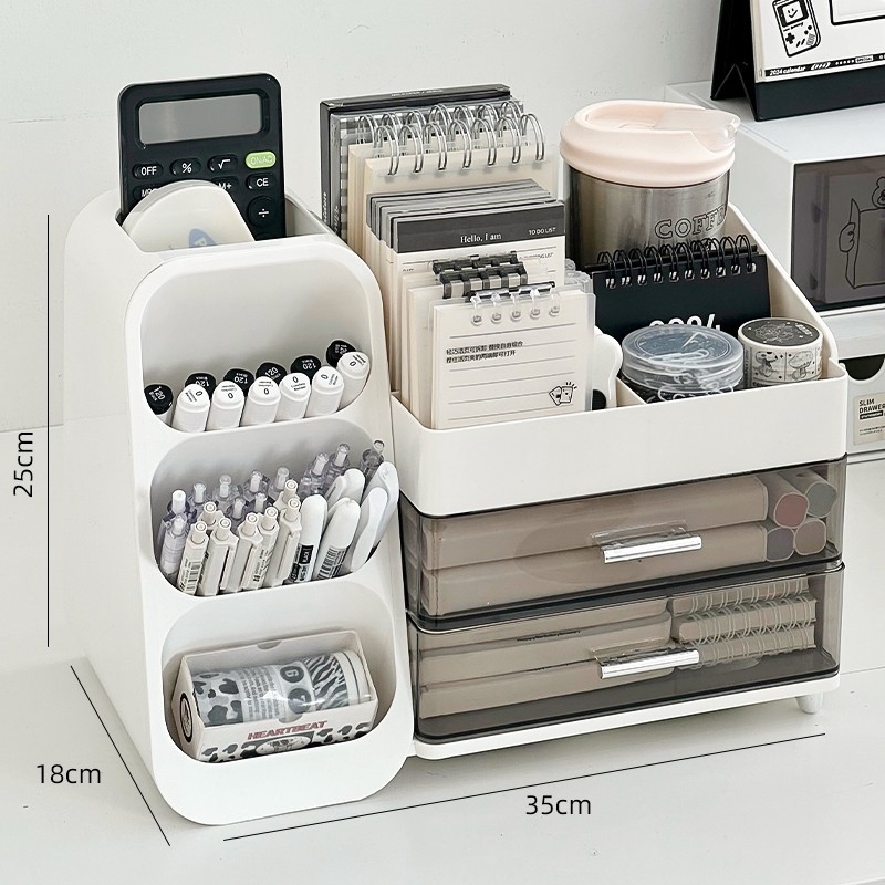 Rašiklių organizatorius su pasukamu laikikliu, kvadratinė forma, modelis 985, medžiaga: šilkinė gėlė, tinkamas kaip dovana naujajam namui