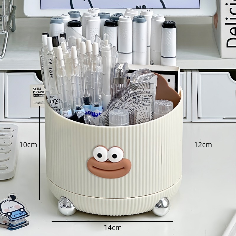 Rašiklių organizatorius su pasukamu laikikliu, kvadratinė forma, modelis 985, medžiaga: šilkinė gėlė, tinkamas kaip dovana naujajam namui