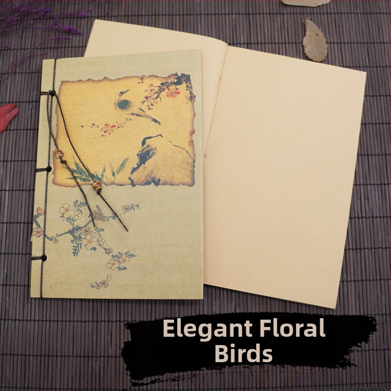 Ημερολόγιο Suiyue Square | Kraft χαρτί | χειροποίητο δέσιμο με νήμα | ρετρό νοσταλγίας στυλ | βάρος χαρτιού 80