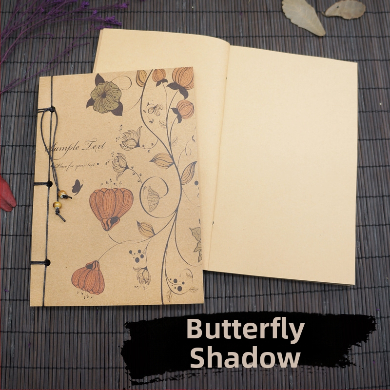 Ημερολόγιο Suiyue Square | Kraft χαρτί | χειροποίητο δέσιμο με νήμα | ρετρό νοσταλγίας στυλ | βάρος χαρτιού 80