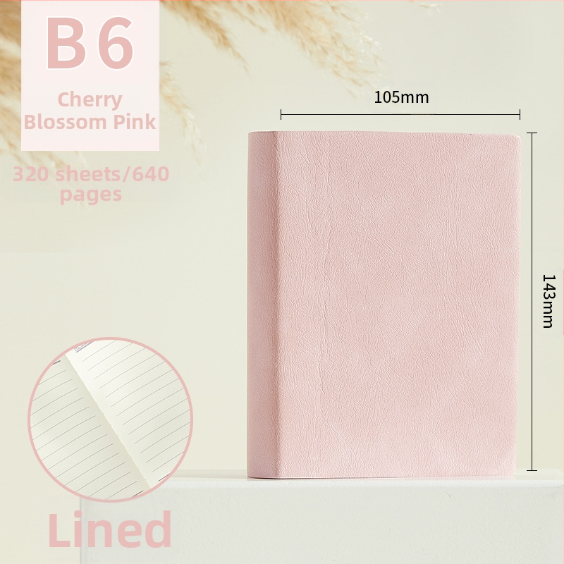 Notebook από τη Longe/Langjie με κάλυμμα PU, δέσιμο γραμμικό, Dowling χαρτί 80 g/m², 640 σελίδες, στυλ γραφείου