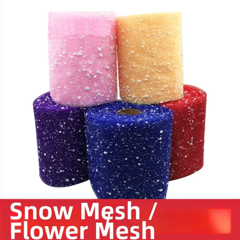 Ziedu režģa auduma lente dekorēšanai un pušķu iesaiņošanai (Materiāls: režģa audums; Kategorija: vietas dekorēšanas rekvizīti; Materiāla tips: lente, ziedu turētājs; Piemērojamas lietošanas jomas: Ziemassvētku dekori, dāvanu iesaiņošana, kāzas, ziedu iesai