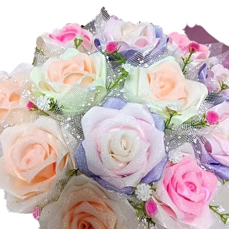 Ziedu režģa auduma lente dekorēšanai un pušķu iesaiņošanai (Materiāls: režģa audums; Kategorija: vietas dekorēšanas rekvizīti; Materiāla tips: lente, ziedu turētājs; Piemērojamas lietošanas jomas: Ziemassvētku dekori, dāvanu iesaiņošana, kāzas, ziedu iesai