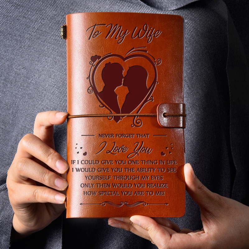 Rankų užrašų knygelė su odiniu viršeliu, žiedinis užsegimas, kraftinio popieriaus lapai (pritaikomi), 100 puslapių, retro kelionių dienoraštis