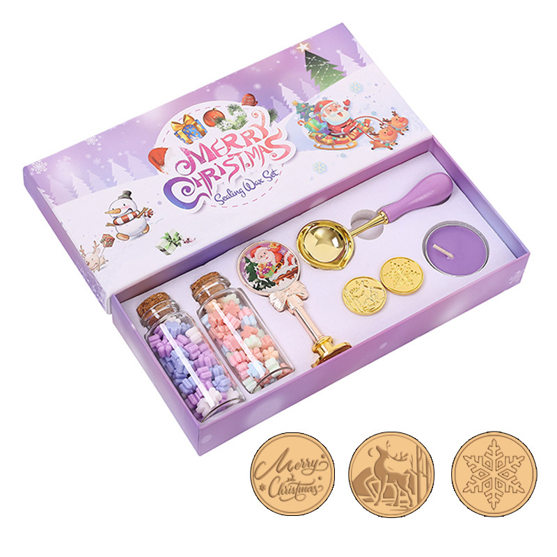 Σετ σφραγίδων κηρού Imprinted 55-002 – 260 g, οικολογικό κουτί δώρου, για σφράγιση