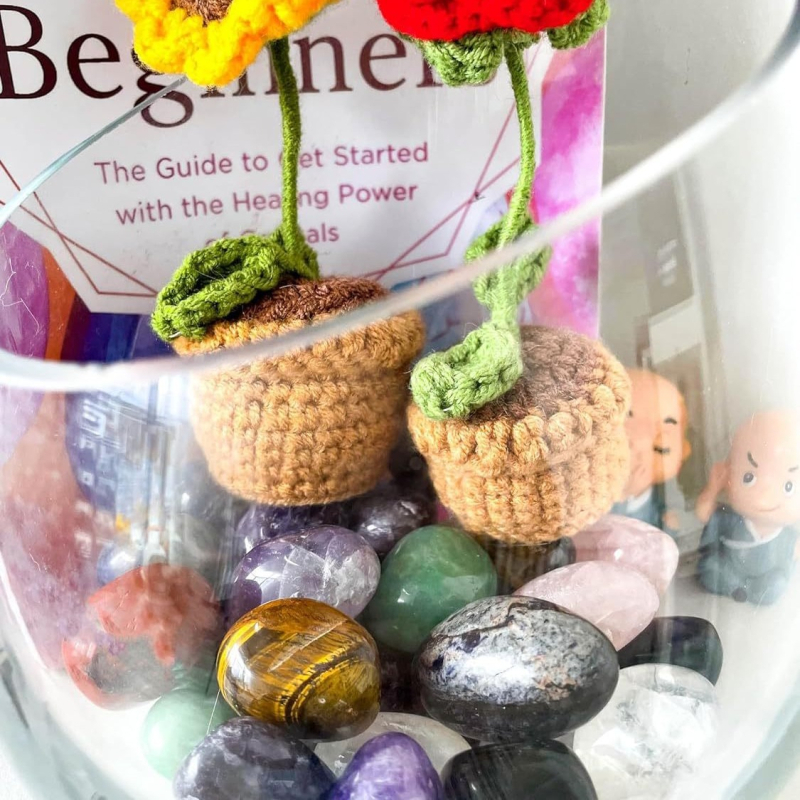 HANXIAO Διάκοσμητικό κρυσταλλικό χαλίκι για ενυδρείο και διαχύστη αρωματοθεραπείας — μοντέρνο μινιμαλιστικό στυλ; Υλικό: κρυσταλλικό χαλίκι; Συσκευασία: χαρτόνι