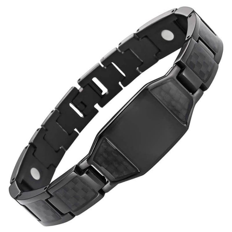 Narukvica od titan čelika s poliranim završnim slojem, muški geometrijski dizajn, dekorativno